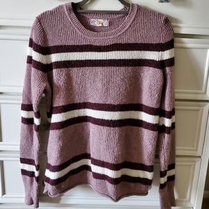 PINK REPUBLIC striped crew neck sweater